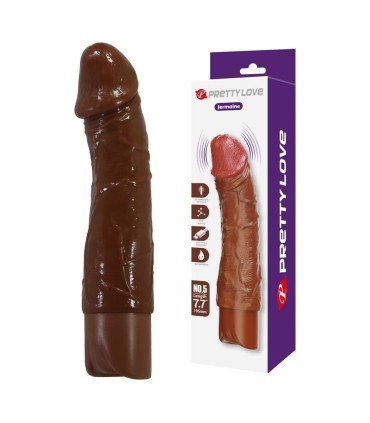PRETTY LOVE DONALD REALISTIC VIBRATOR 195 CM O 4 CM BROWN