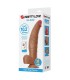 PRETTY LOVE ULRIC REALISTIC FLEXIBLE DILDO 26 CM O 55 CM TPE BROWN