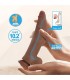 PRETTY LOVE ULRIC REALISTIC FLEXIBLE DILDO 26 CM O 55 CM TPE BROWN