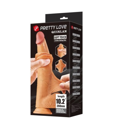 PRETTY LOVE QUINLAN REALISTIC DILDO 26 CM O 55 CM NATURAL