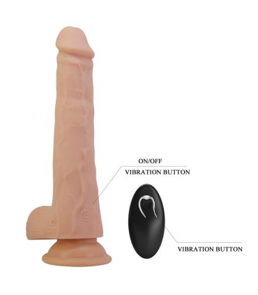 PRETTY LOVE MILES THRUSTING ROTATING VIBRATING DILDO REMOTE CONTROL 235 CM O 48 CM NATURAL
