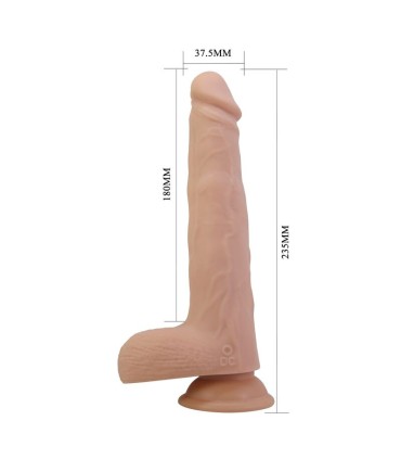 PRETTY LOVE MILES THRUSTING ROTATING VIBRATING DILDO REMOTE CONTROL 235 CM O 48 CM NATURAL