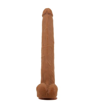 PRETTY LOVE VIGGO REALISTIC SOFT TOUCH SKIN SLIDING DILDO 365 CM BROWN