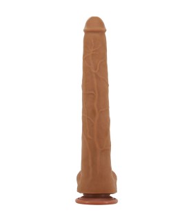 PRETTY LOVE VIGGO REALISTIC SOFT TOUCH SKIN SLIDING DILDO 365 CM BROWN