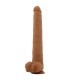 PRETTY LOVE VIGGO REALISTIC SOFT TOUCH SKIN SLIDING DILDO 365 CM BROWN