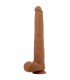 PRETTY LOVE VIGGO REALISTIC SOFT TOUCH SKIN SLIDING DILDO 365 CM BROWN