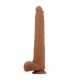 PRETTY LOVE VIGGO REALISTIC SOFT TOUCH SKIN SLIDING DILDO 365 CM BROWN