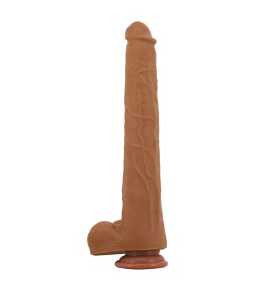 PRETTY LOVE VIGGO REALISTIC SOFT TOUCH SKIN SLIDING DILDO 365 CM BROWN