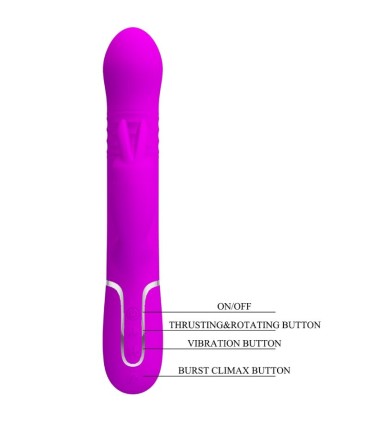PRETTY LOVE VIBRADOR COALE RABBIT PERLAS VIOLETA