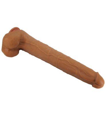 PRETTY LOVE VIGGO REALISTIC SOFT TOUCH SKIN SLIDING DILDO 365 CM BROWN