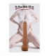 PRETTY LOVE VIGGO REALISTIC SOFT TOUCH SKIN SLIDING DILDO 365 CM BROWN