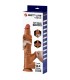 PRETTY LOVE VIGGO REALISTIC SOFT TOUCH SKIN SLIDING DILDO 365 CM BROWN