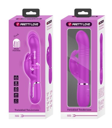 PRETTY LOVE VIBRADOR COALE RABBIT PERLAS VIOLETA