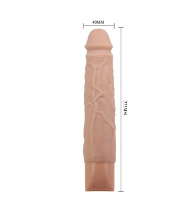 PRETTY LOVE KESSLER REALISTIC VIBRATING DILDO WITH 10 VIBRATION MODES AND 10 THROWS 22 CM NATURAL