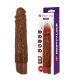 PRETTY LOVE - KESSLER REALISTIC VIBRATING DILDO WITH 10 VIBRATION MODES AND 10 THROWS, 22 CM, BROWN