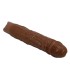 PRETTY LOVE KESSLER REALISTIC VIBRATING DILDO WITH 10 VIBRATION MODES AND 10 THROWS 22 CM BROWN