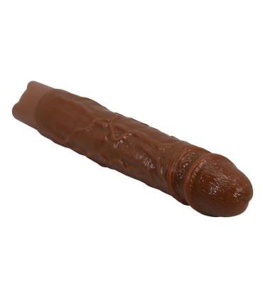 PRETTY LOVE KESSLER REALISTIC VIBRATING DILDO WITH 10 VIBRATION MODES AND 10 THROWS 22 CM BROWN
