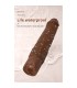 PRETTY LOVE KESSLER REALISTIC VIBRATING DILDO WITH 10 VIBRATION MODES AND 10 THROWS 22 CM BROWN