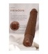 PRETTY LOVE KESSLER REALISTIC VIBRATING DILDO WITH 10 VIBRATION MODES AND 10 THROWS 22 CM BROWN