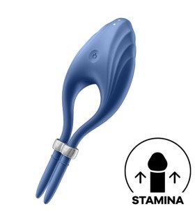 SATISFYER DUELIST ANILLO VIBRADOR AZUL