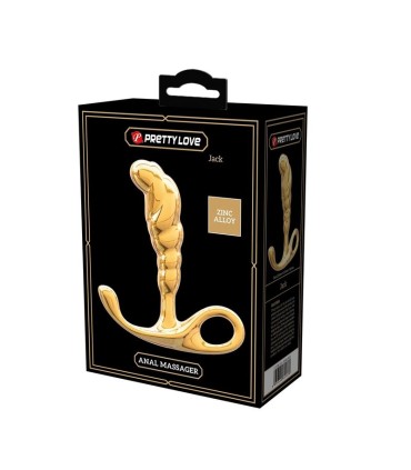 PRETTY LOVE JACK ZINC ALLOY PROSTATE MASSAGER GOLD