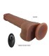 PRETTY LOVE JONATHAN REALISTIC THRUSTING VIBRATOR WITH REMOTE CONTROL BROWN