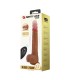 PRETTY LOVE JONATHAN REALISTIC THRUSTING VIBRATOR WITH REMOTE CONTROL BROWN