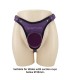 PRETTY LOVE UNIVERSAL STRAP ON HARNESS BRIEFS PURPLE AND BLACK
