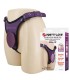 PRETTY LOVE UNIVERSAL STRAP ON HARNESS BRIEFS PURPLE AND BLACK