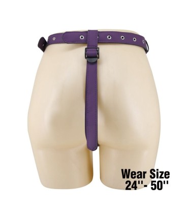 PRETTY LOVE UNIVERSAL STRAP ON HARNESS BRIEFS PURPLE AND BLACK