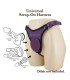 PRETTY LOVE UNIVERSAL STRAP ON HARNESS BRIEFS PURPLE AND BLACK