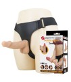 PRETTY LOVE - ZANE HARNESS WITH FLEXIBLE DILDO 17 CM Ø 4.3 CM NATURAL