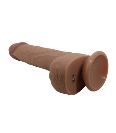 PRETTY LOVE TOMMY REALISTIC THRUSTING VIBRATOR WITH REMOTE CONTROL DARK BROWN