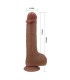 PRETTY LOVE TOMMY REALISTIC THRUSTING VIBRATOR WITH REMOTE CONTROL DARK BROWN