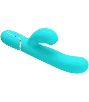 PRETTY LOVE PERLITA VIBRADOR PUNTO G 3 EN 1 MULTIFUNCION VERDE AGUA