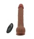 PRETTY LOVE TOMMY REALISTIC THRUSTING VIBRATOR WITH REMOTE CONTROL DARK BROWN