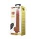 PRETTY LOVE TOMMY REALISTIC THRUSTING VIBRATOR WITH REMOTE CONTROL DARK BROWN
