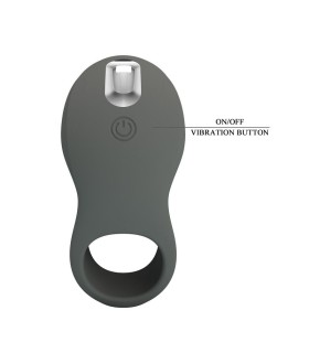 PRETTY LOVE RECHARGEABLE VIBRATING RING WITH DUAL STIMULATOR