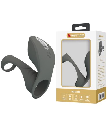 PRETTY LOVE RECHARGEABLE VIBRATING RING WITH DUAL STIMULATOR