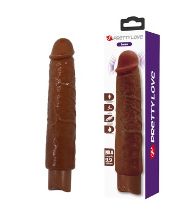 PRETTY LOVE GAVIN REALISTIC VIBRATOR 25 CM O 5 CM BROWN