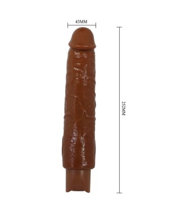 PRETTY LOVE GAVIN REALISTIC VIBRATOR 25 CM O 5 CM BROWN