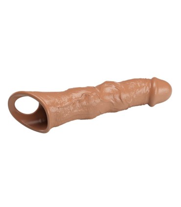 PRETTY LOVE ADJUSTABLE PENIS EXTENSION SLEEVE 28 CM O 45 CM BROWN