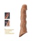PRETTY LOVE ADJUSTABLE PENIS EXTENSION SLEEVE 28 CM O 45 CM BROWN
