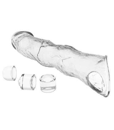 PRETTY LOVE ADJUSTABLE PENIS EXTENSION SLEEVE 28 CM O 45 CM TRANSPARENT
