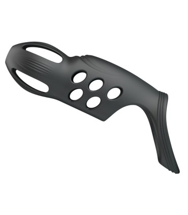 PRETTY LOVE CRAIG RECHARGEABLE VIBRATING PENIS RING BLACK