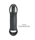PRETTY LOVE CRAIG RECHARGEABLE VIBRATING PENIS RING BLACK