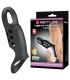 PRETTY LOVE CRAIG RECHARGEABLE VIBRATING PENIS RING BLACK