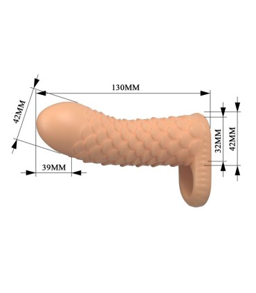 PRETTY LOVE NESMITH PENIS EXTENSION SLEEVE 13 CM O 38 CM NATURAL