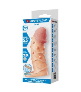 PRETTY LOVE DORT PENIS EXTENSION SLEEVE 14 CM O 4 CM NATURAL
