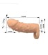 PRETTY LOVE DORT PENIS EXTENSION SLEEVE 14 CM O 4 CM NATURAL
